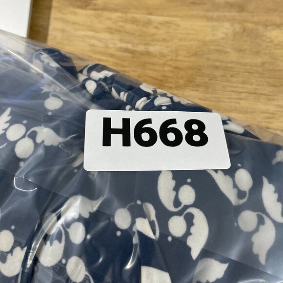 NEW Lauren Ralph Lauren Womens 12 One-Shoulder Midi Dress Blue & White Printed - Picture 11 of 11